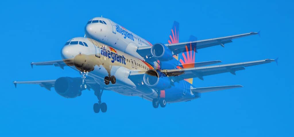 Allegiant Airbus A320 mid-air collision